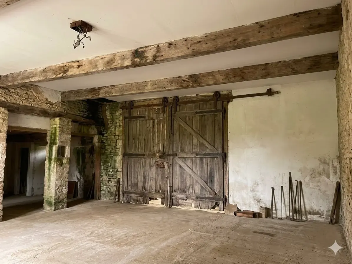 Support avant rénovation intérieure près de Cuisery